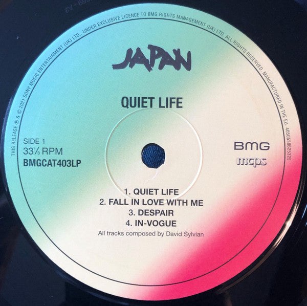 Japan : Quiet Life (LP, Album, RE, RM, 180)