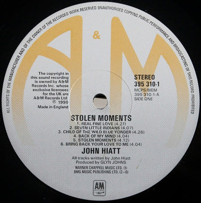 John Hiatt : Stolen Moments (LP, Album)