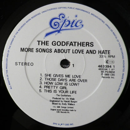 The Godfathers : More Songs About Love & Hate (LP, Album)