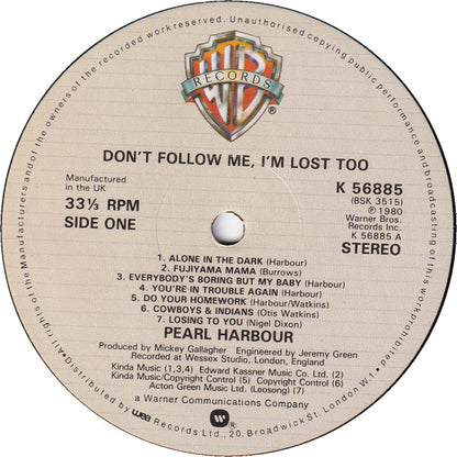 Pearl Harbour : Don't Follow Me, I'm Lost Too (LP, Album)