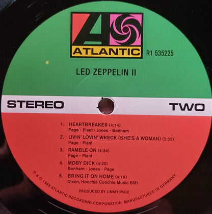 Led Zeppelin : Led Zeppelin II (LP, Album, RE, RM, 180)