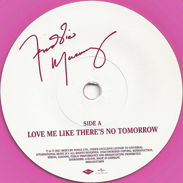 Freddie Mercury : Love Me Like There's No Tomorrow (7", RSD, Single, Ltd, Pin)