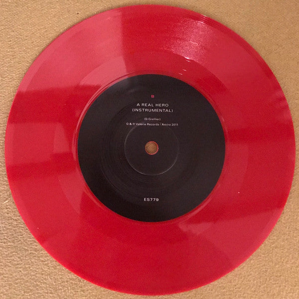 College & Electric Youth : A Real Hero (7", Ltd, RE, Red)