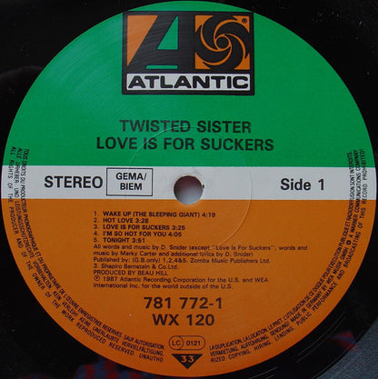 Twisted Sister : Love Is For Suckers (LP, Album)