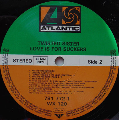 Twisted Sister : Love Is For Suckers (LP, Album)