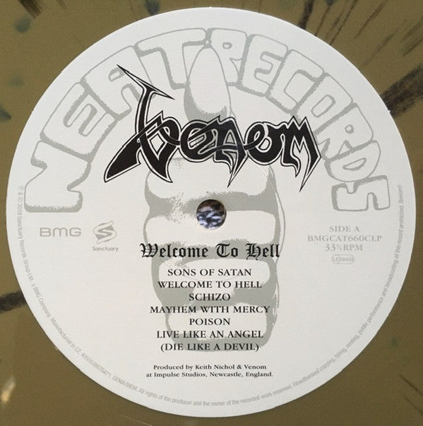 Venom (8) : Welcome To Hell (LP, Album, Ltd, RE, 40t)