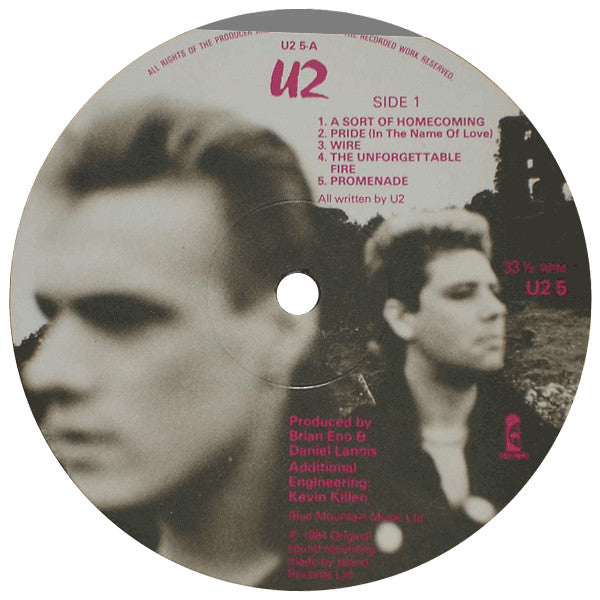 U2 : The Unforgettable Fire (LP, Album)