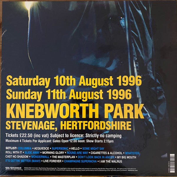 Oasis (2) : Knebworth 1996 (3xLP, Album, 180)