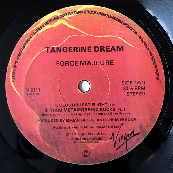 Tangerine Dream : Force Majeure (LP, Album)