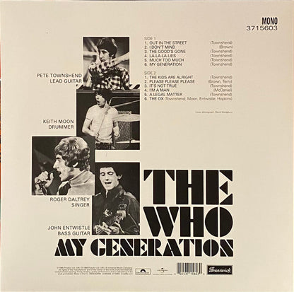 The Who : My Generation (LP, Album, Mono, RE)