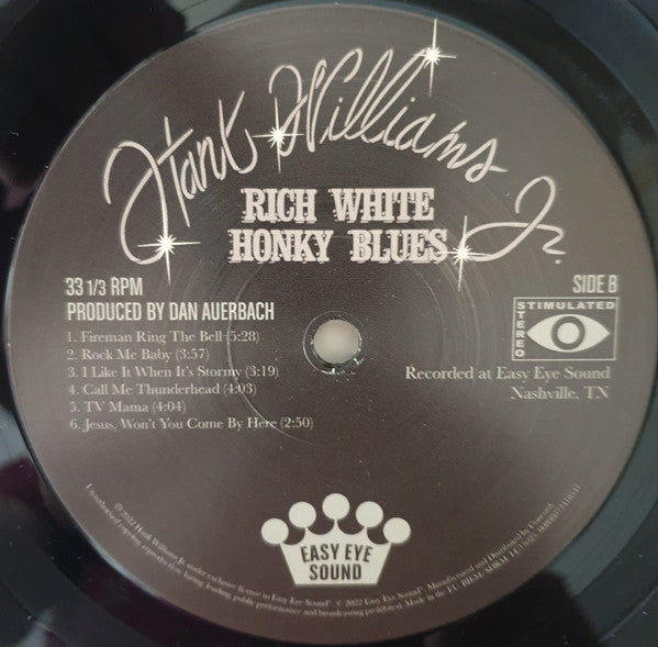 Hank Williams Jr. : Rich White Honky Blues (LP, Album)