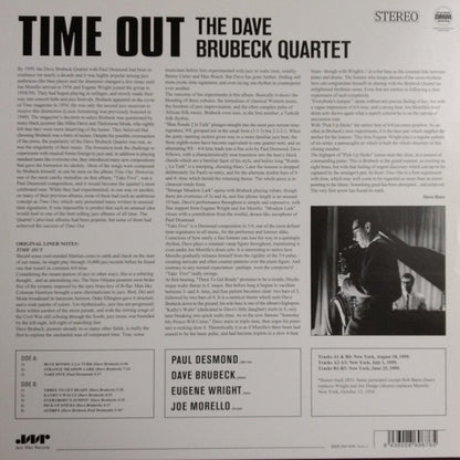 The Dave Brubeck Quartet : Time Out (LP, Album, Ltd, RE, RM, 180)