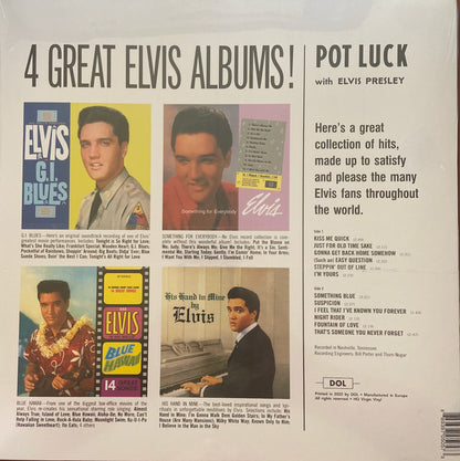 Elvis Presley : Pot Luck With Elvis  (LP, Album, RE, Red)