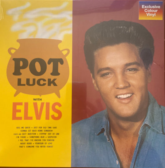 Elvis Presley : Pot Luck With Elvis  (LP, Album, RE, Red)