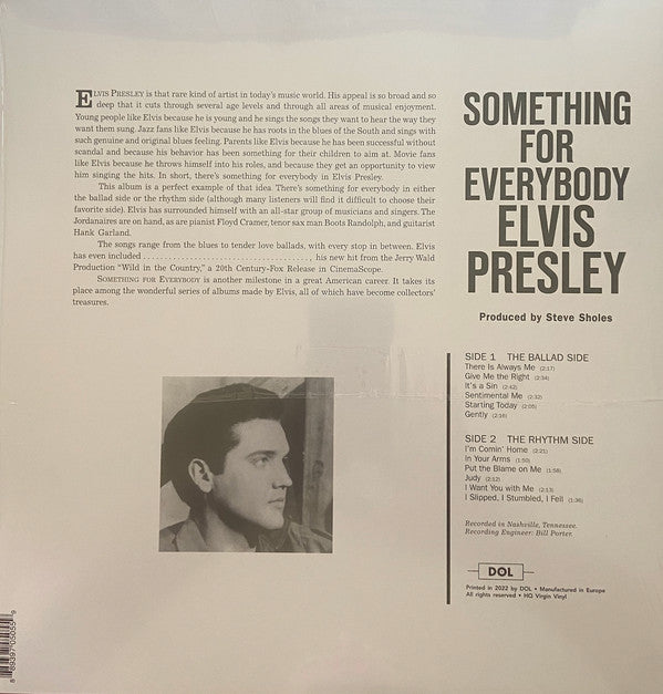 Elvis Presley : Something For Everybody (LP, Album, RE, Pur)