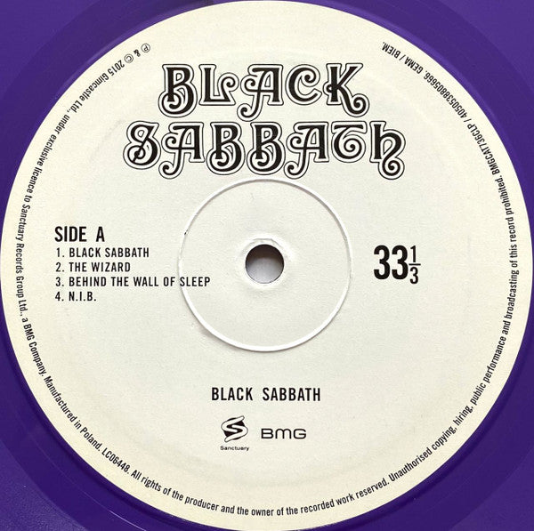 Black Sabbath : Black Sabbath (LP, Album, Ltd, RE, Pur)