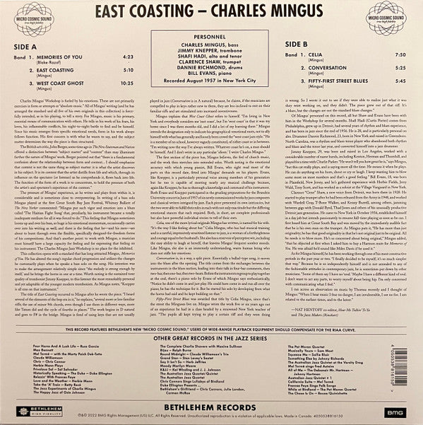 Charles Mingus : East Coasting (LP, Album, Mono, RE, RM, 180)