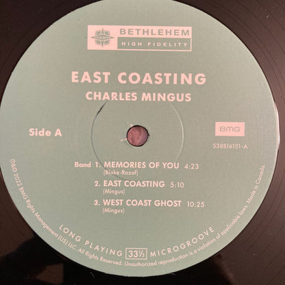 Charles Mingus : East Coasting (LP, Album, Mono, RE, RM, 180)