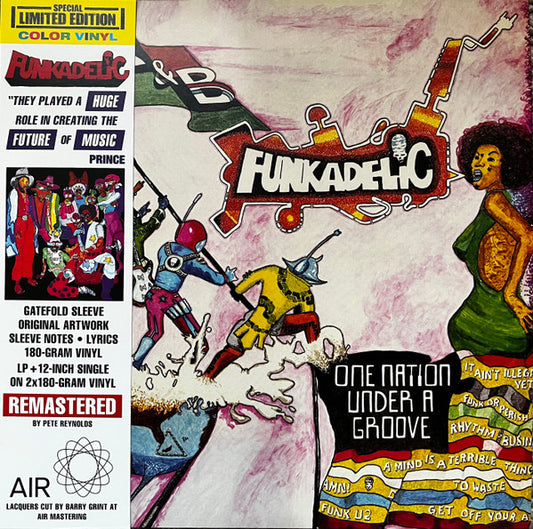 Funkadelic : One Nation Under A Groove (LP, Album, Red + 12", EP, Gre + Ltd, RE, RM, S/Edi)