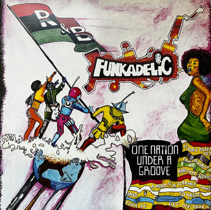 Funkadelic : One Nation Under A Groove (LP, Album, Red + 12", EP, Gre + Ltd, RE, RM, S/Edi)