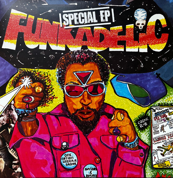 Funkadelic : One Nation Under A Groove (LP, Album, Red + 12", EP, Gre + Ltd, RE, RM, S/Edi)