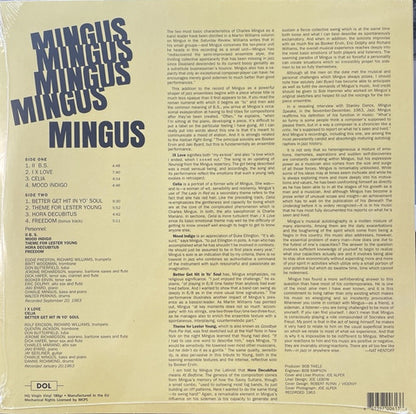 Charles Mingus : Mingus Mingus Mingus Mingus Mingus (LP, Album, RE, 180)