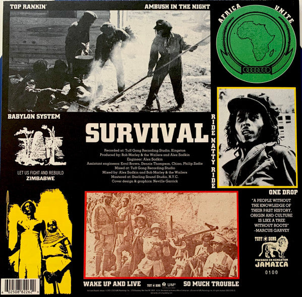 Bob Marley & The Wailers : Survival (LP, Album, Ltd, Num, RE)