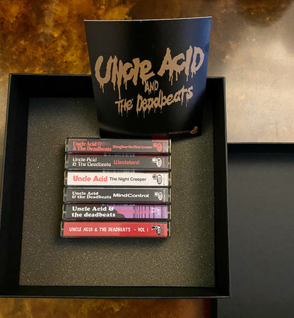 Uncle Acid & The Deadbeats : Gold Cassette Box (Box, Comp, Ltd, S/Edition + 5xCass, Album, RE, Gol)