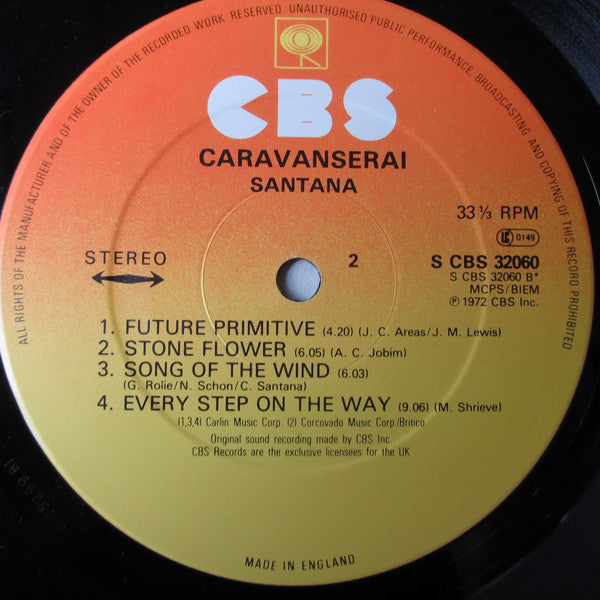 Santana : Caravanserai (LP, Album, RE, RP)