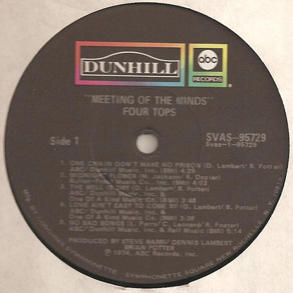 Four Tops : Meeting Of The Minds (LP, Album, Club, Gat)