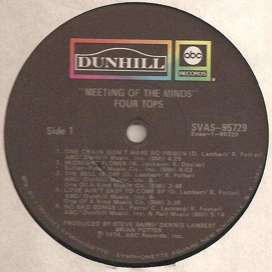Four Tops : Meeting Of The Minds (LP, Album, Club, Gat)