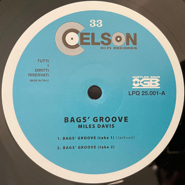 Miles Davis : Bags' Groove (LP, Album, Comp, RE)