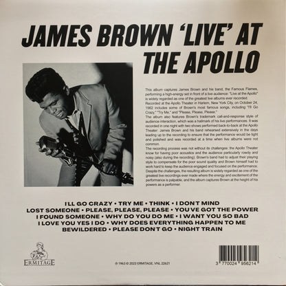 James Brown : James Brown ‘Live’ At The Apollo  (LP, Unofficial)