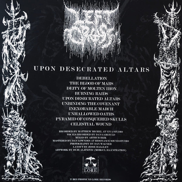 Left Cross (2) : Upon Desecrated Altars (LP, Album)