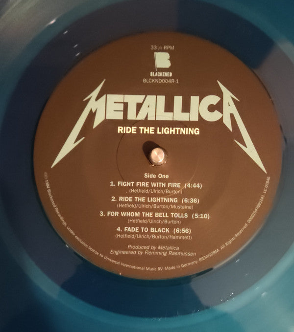 Metallica : Ride The Lightning (LP, Album, Ltd, RE, RM, RP, Blu)