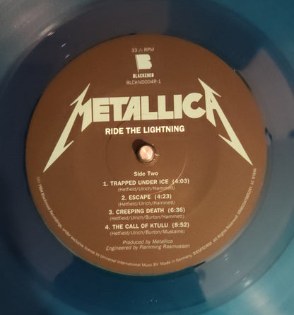 Metallica : Ride The Lightning (LP, Album, Ltd, RE, RM, RP, Blu)