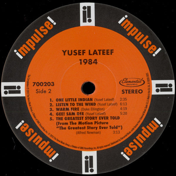 Yusef Lateef : 1984 (LP, Album, RE, RP, S/Edition, 180)