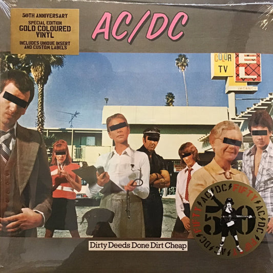 AC/DC : Dirty Deeds Done Dirt Cheap (LP, Album, Ltd, RE, RM, 180)