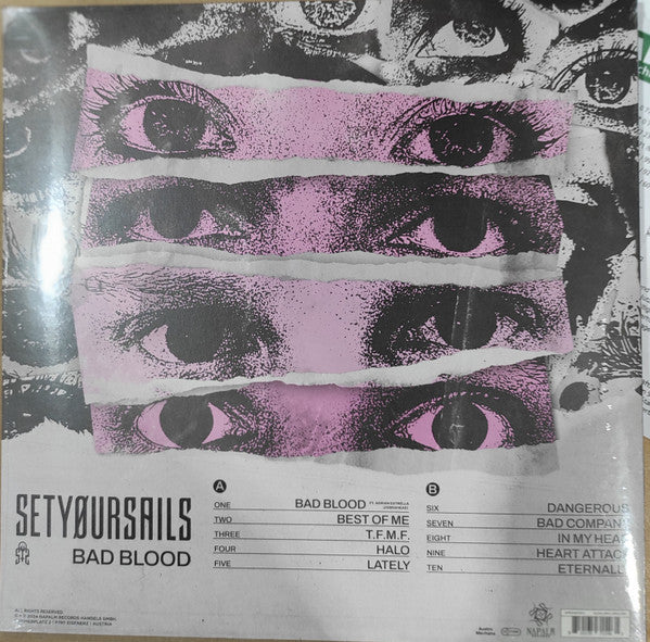 SETYØURSAILS : Bad Blood (LP, Album, Ltd, Pin)