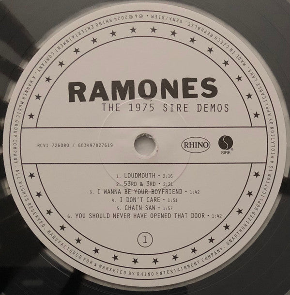 Ramones : The 1975 Sire Demos (LP, RSD, RM, Cle)