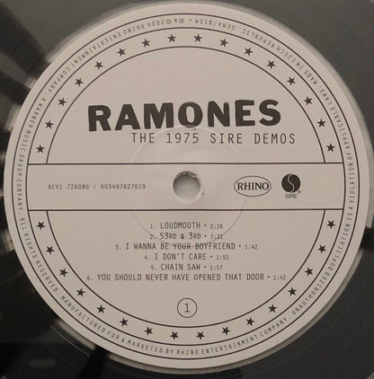 Ramones : The 1975 Sire Demos (LP, RSD, RM, Cle)