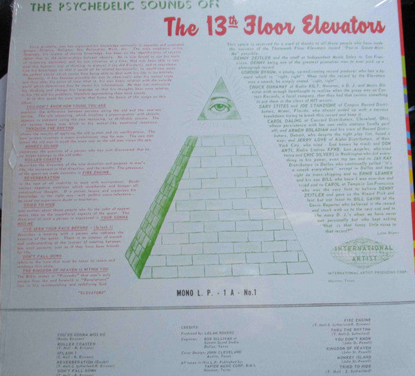 13th Floor Elevators : The Psychedelic Sounds Of The 13th Floor Elevators (LP, Album, Mono, RE, RM, Hal)