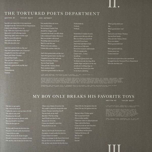 Taylor Swift : The Tortured Poets Department (2xLP, Album, S/Edition, Gra)