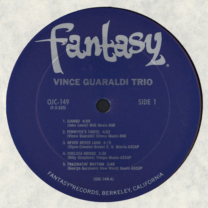 Vince Guaraldi Trio : Vince Guaraldi Trio (LP, Album, Mono, RE)