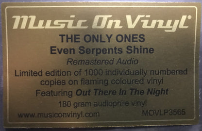 The Only Ones : Even Serpents Shine (LP, Ltd, Num, RE, RM, Yel)