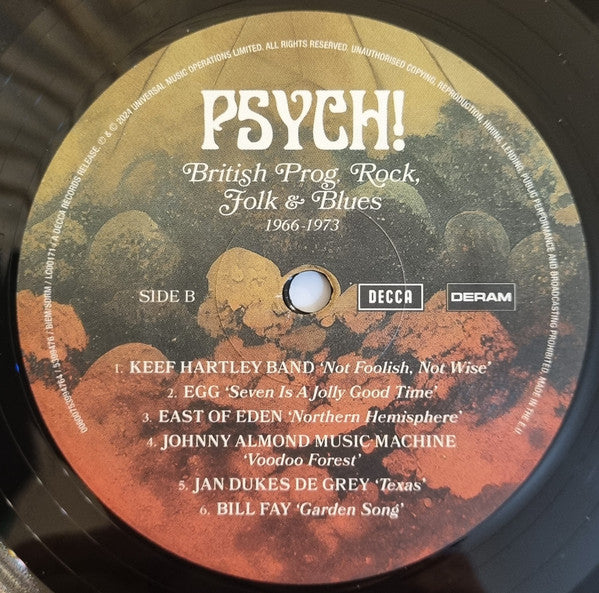 Various : Psych! British Prog, Rock, Folk & Blues 1966-1973 (2xLP, Comp)