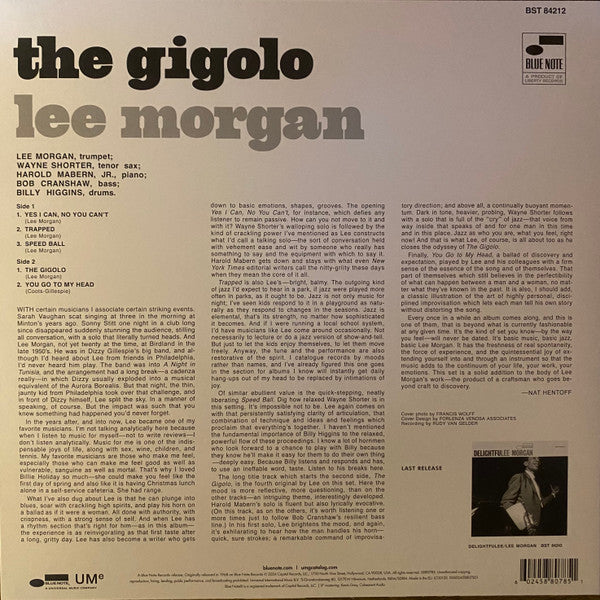 Lee Morgan : The Gigolo (LP, Album, RE, 180)