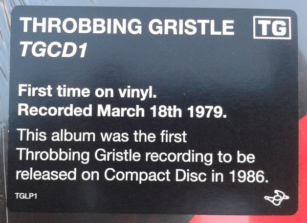 Throbbing Gristle : TGCD1 (LP, Album, RE)