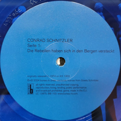 Conrad Schnitzler : Blau (LP, Album, Ltd, Num, RE, RM, Blu)