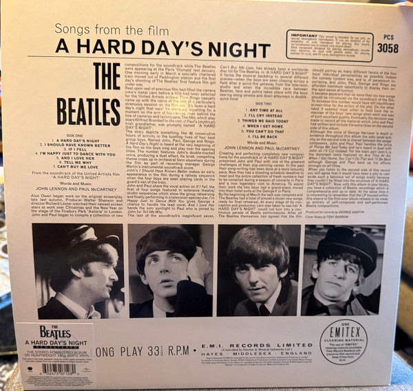 The Beatles : A Hard Day’s Night (LP, Album, Ltd, RE, RM, Whi)